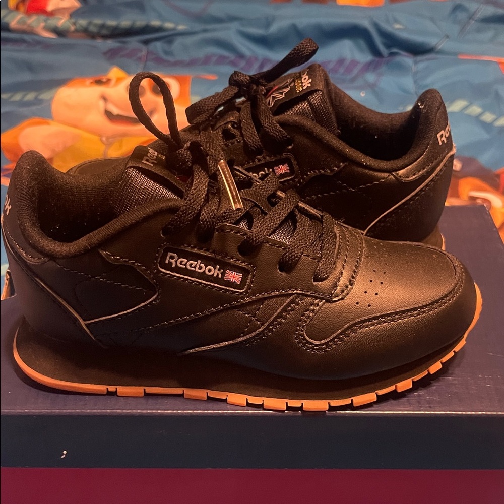 Reebok Kids Black and Brown Sneakers